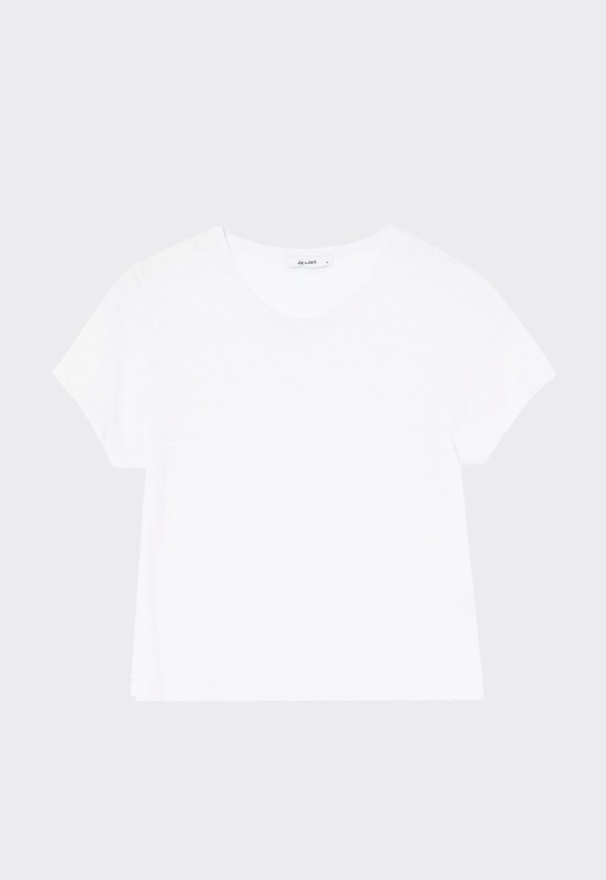 Jac + Jack Cult Linen Tee - White